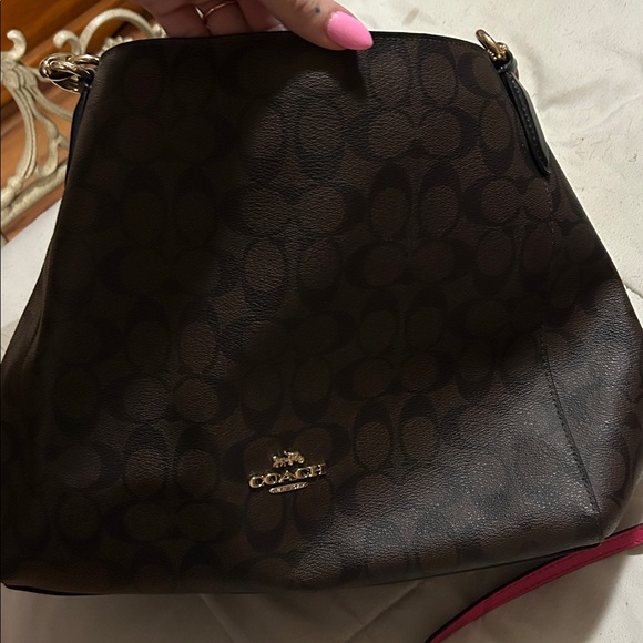 Coach Brown Signature Shoulder Bag - Picture 2 of 10
